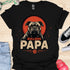 Bulldog Papa - V7 - Gothic Graphic Dark T-Shirt